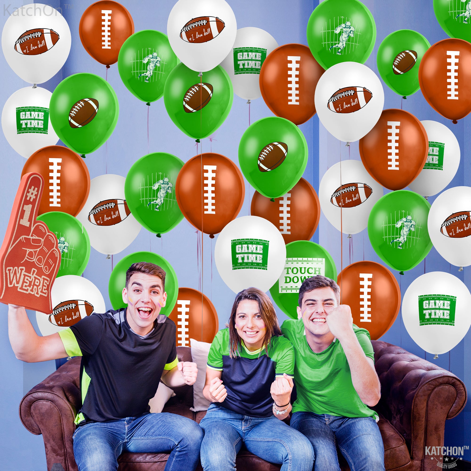 KatchOn, Football Balloon Arch Kit - 80 Pieces | Touch Down Balloons, Football Balloons, Football Party Decorations | Football Balloon Garland Arch Kit, Football Party Supplies, Football Decorations