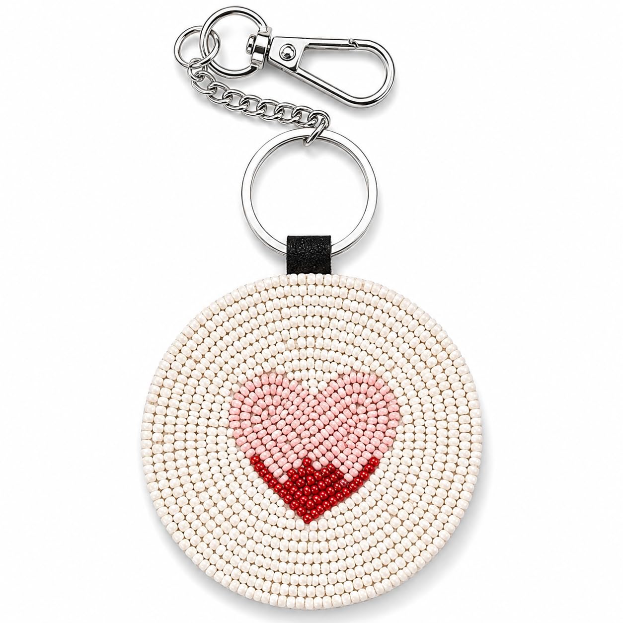 Folkulture Bag Charms Keychain | Cute Love Beaded Bag Charms for Tote Bag Accessories ,Handbags | Purse Charm for Graduation Gifts, Vacation Essentials
