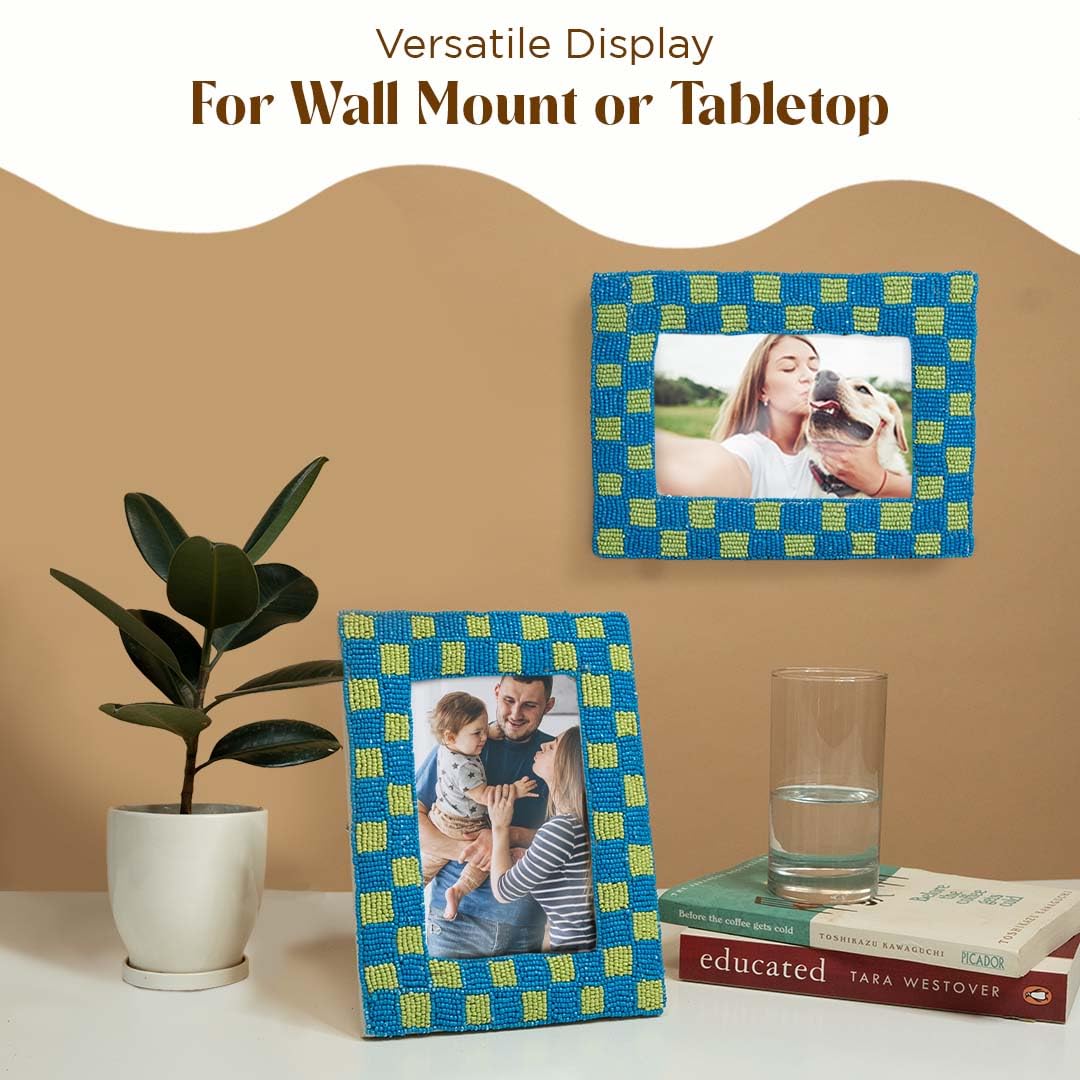 Folkulture 4 x 6 Picture Frames for Wall Décor, Photo Frame with Plexiglass | Vertical and Horizontal Formats Picture Frames (Candid)