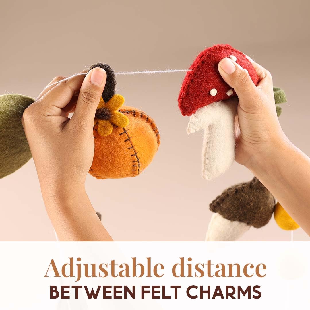 Folkulture 72" Felt Garlands - Thankful