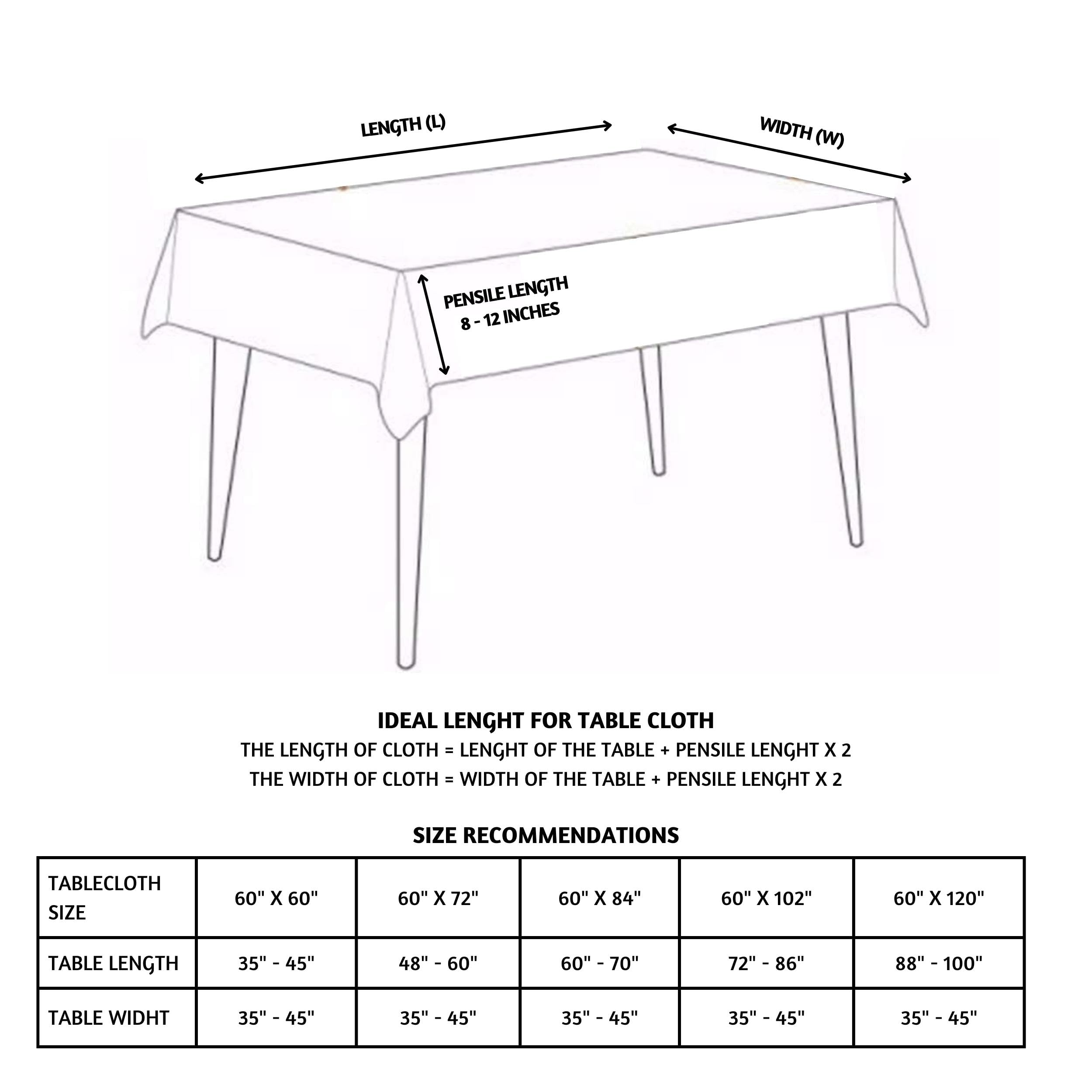 Folkulture Table Cloth 60 x 60, White Square Cotton Table Cover for Dining & Kitchen, Spring Tablecloth, Washable Outdoor Table Linen, Coco Escape