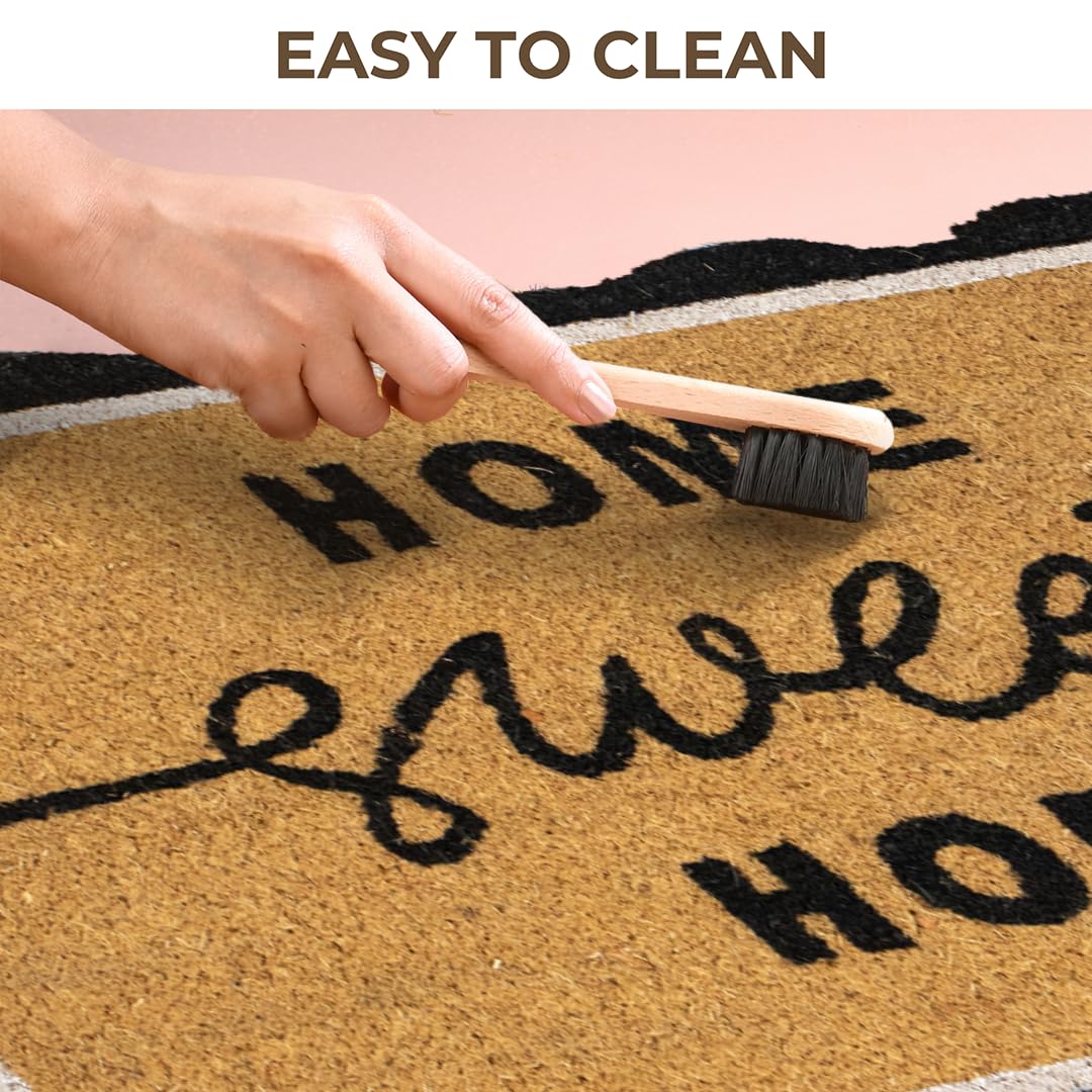 Folkulture Welcome Mat Outdoor |16 x 28 Coir Door Mat for Front Door Outside Entrance| Eco Friendly, Durable & Anti Slip| Welcome-Mats Cute Doormats
