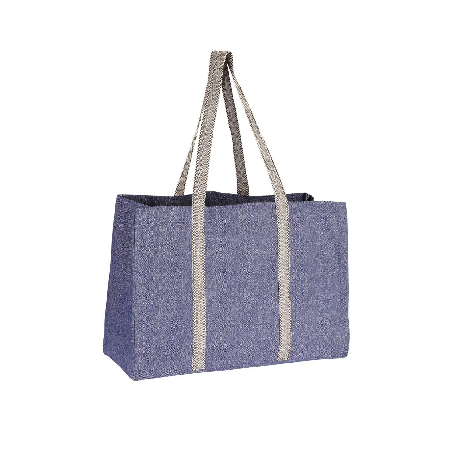 Everyday Tote Bag 100% Recycled Cotton - Ink Blue
