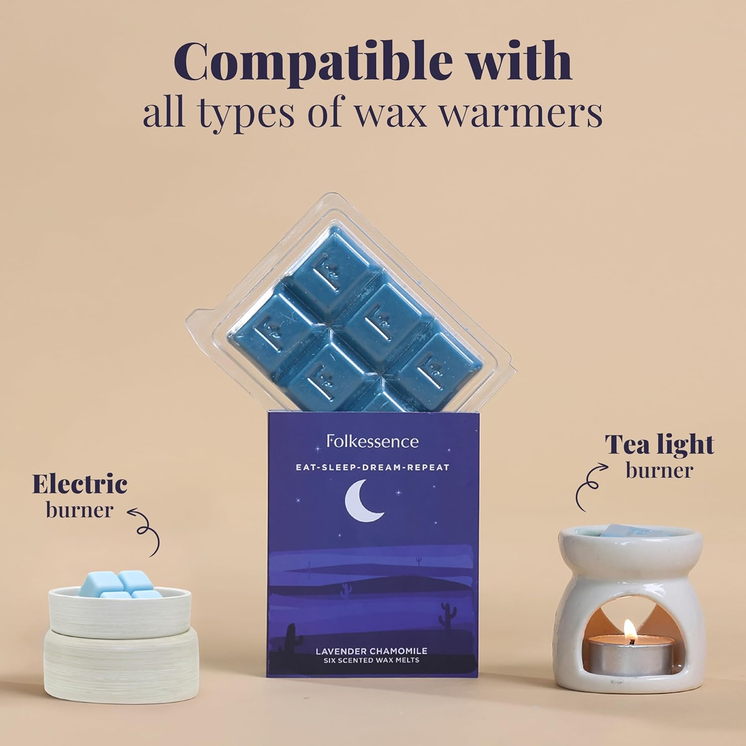 Folkulture Pack of 5, 30 Wax Melts - Sleep 2.0