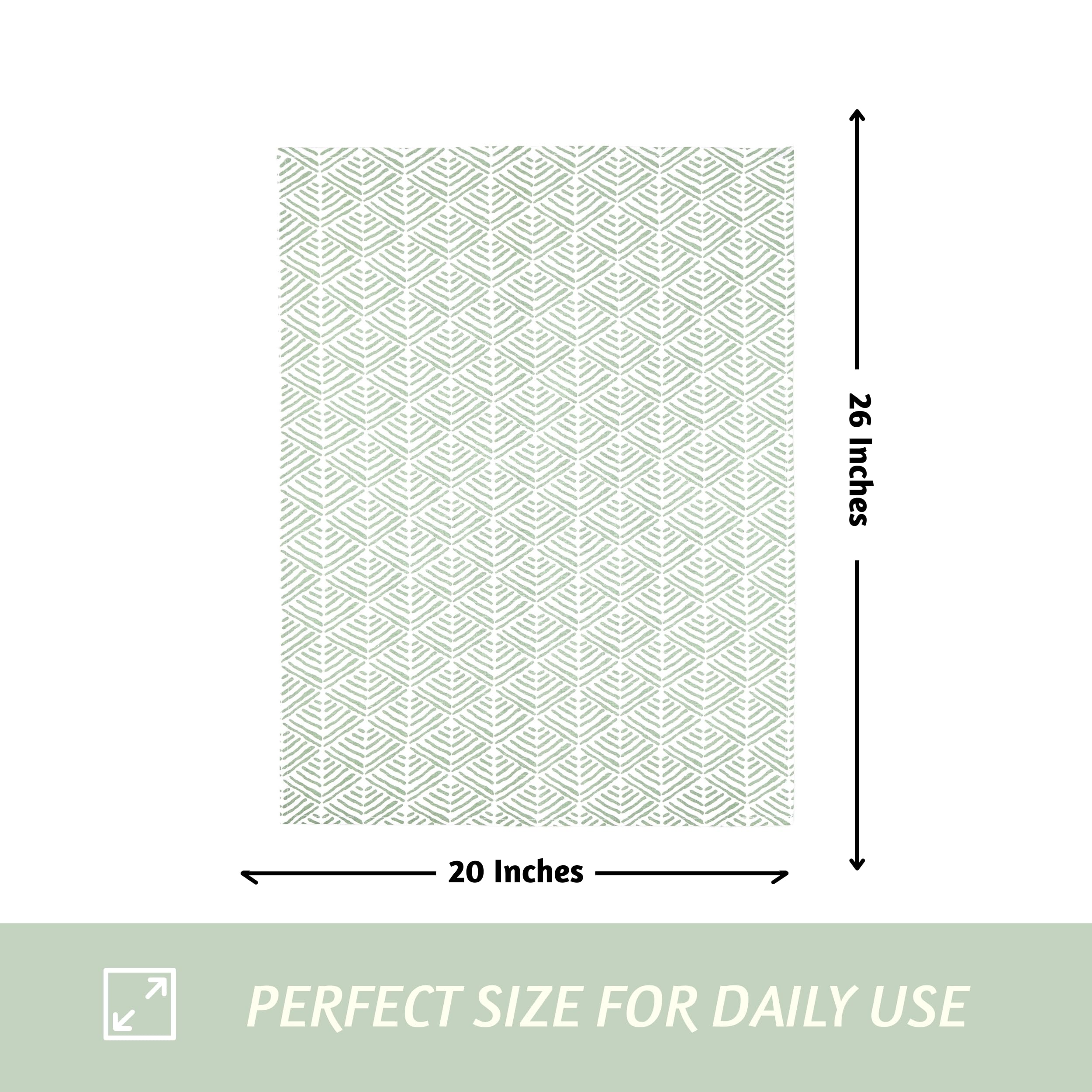 Folkulture Set of 3 - Kitchen Towel 100% Recycled Cotton Magic Mushroom