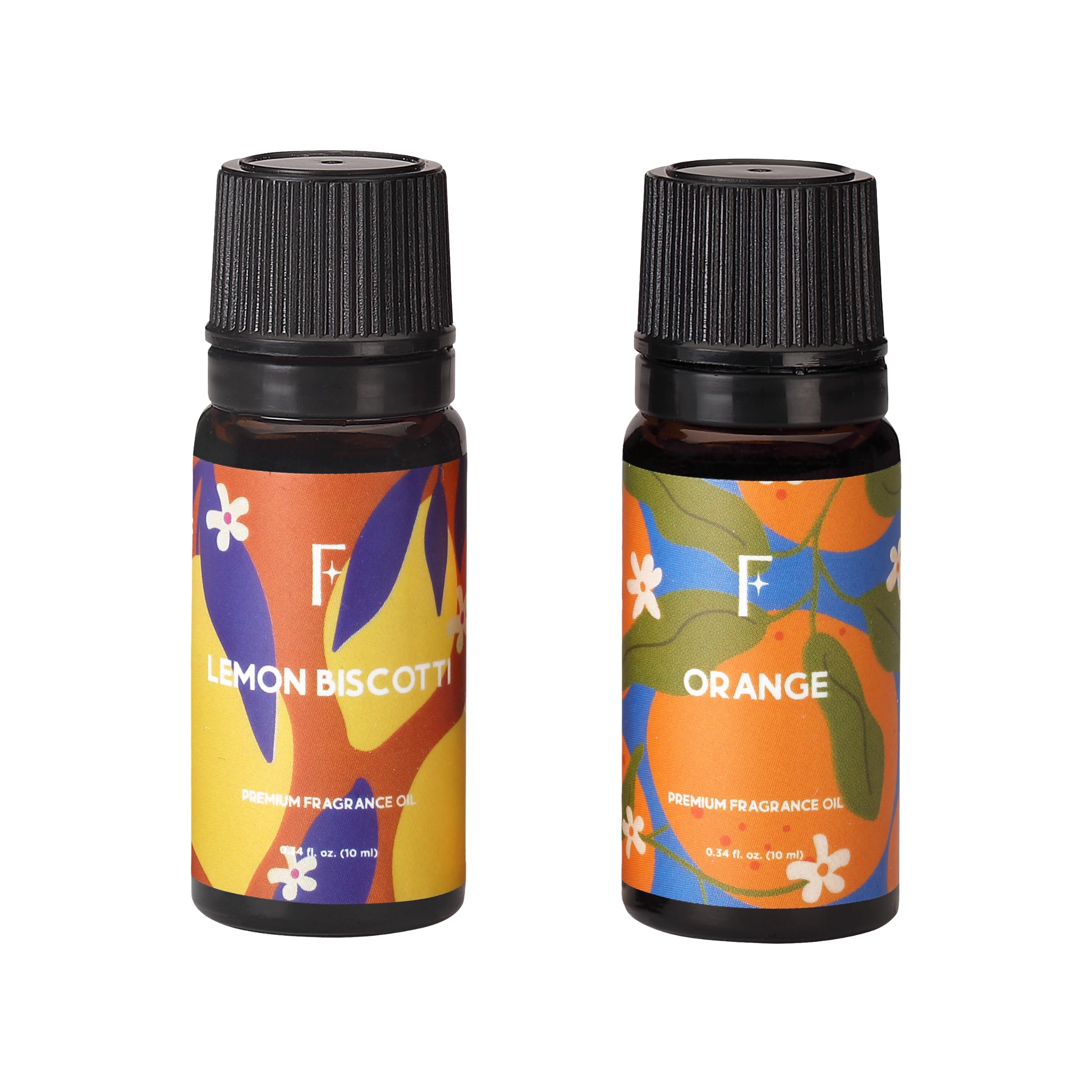 Pack of 2,10ml Essential Oil - Lemon Biscotti and Orange