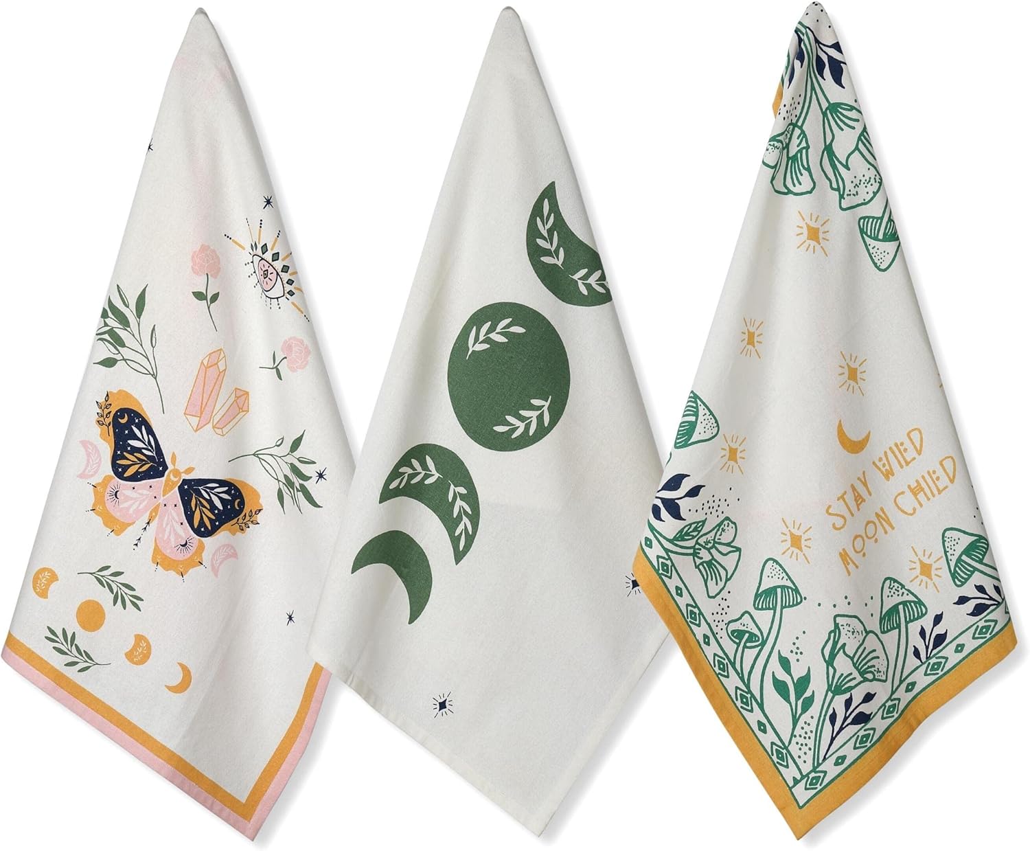 Folkulture Set of 3 Magical Kitchen Towel - 20" x 26"