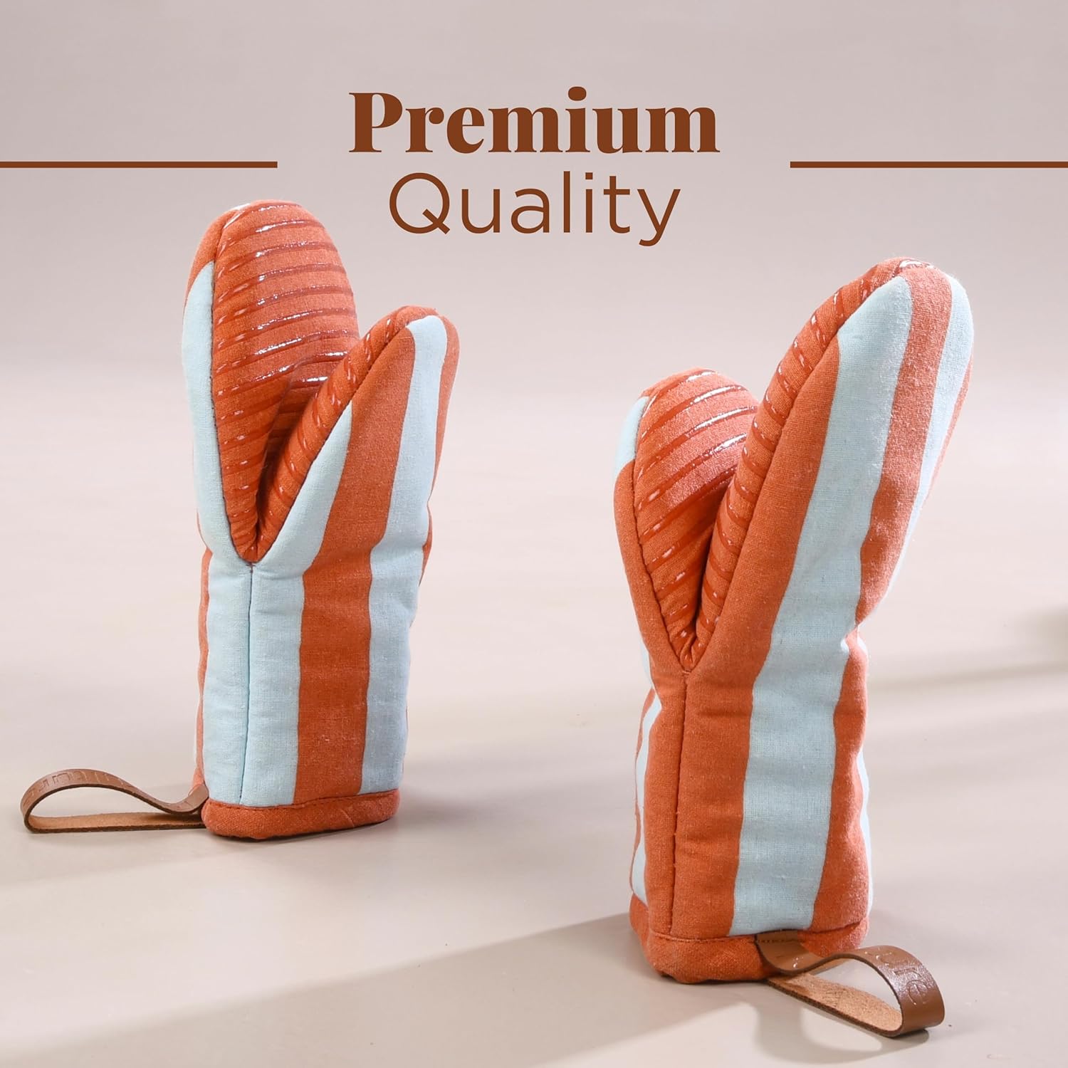 Folkulture Mini Mitts 100% cotton with Silicon - Orange