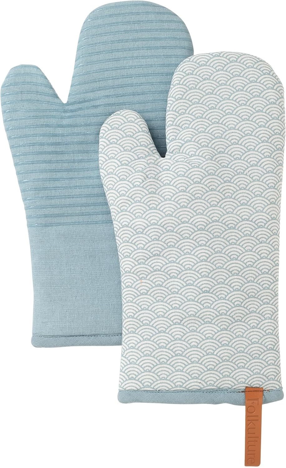 Folkulture Oven Glove 100% cotton with Silicon - Sea Angel
