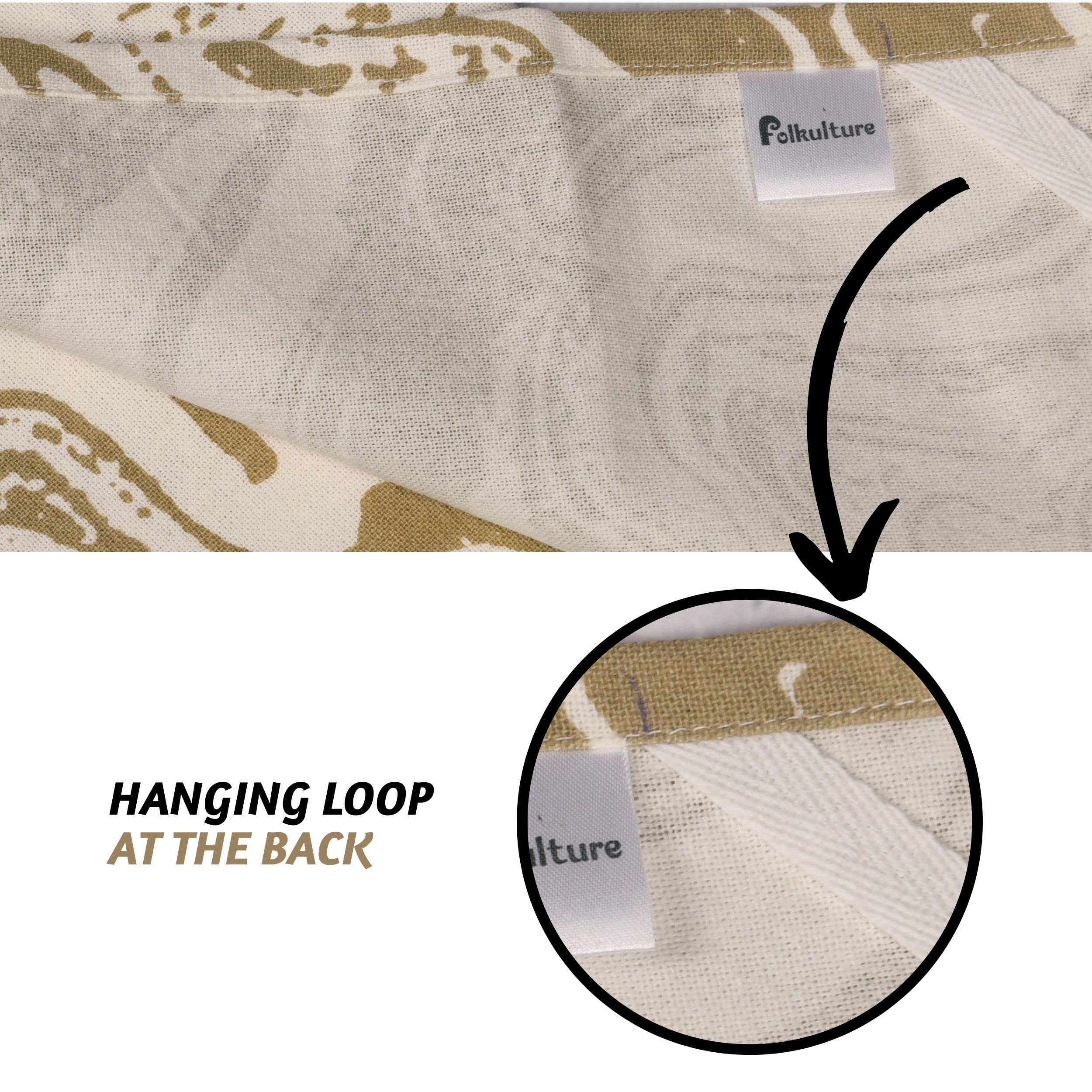 Folkulture 100% Cotton Dish Towels Set of 3 | 20" x 26” Boho Kitchen Tea Towels with Hanging Loop | Decorative & Absorbent Dishcloths Greece