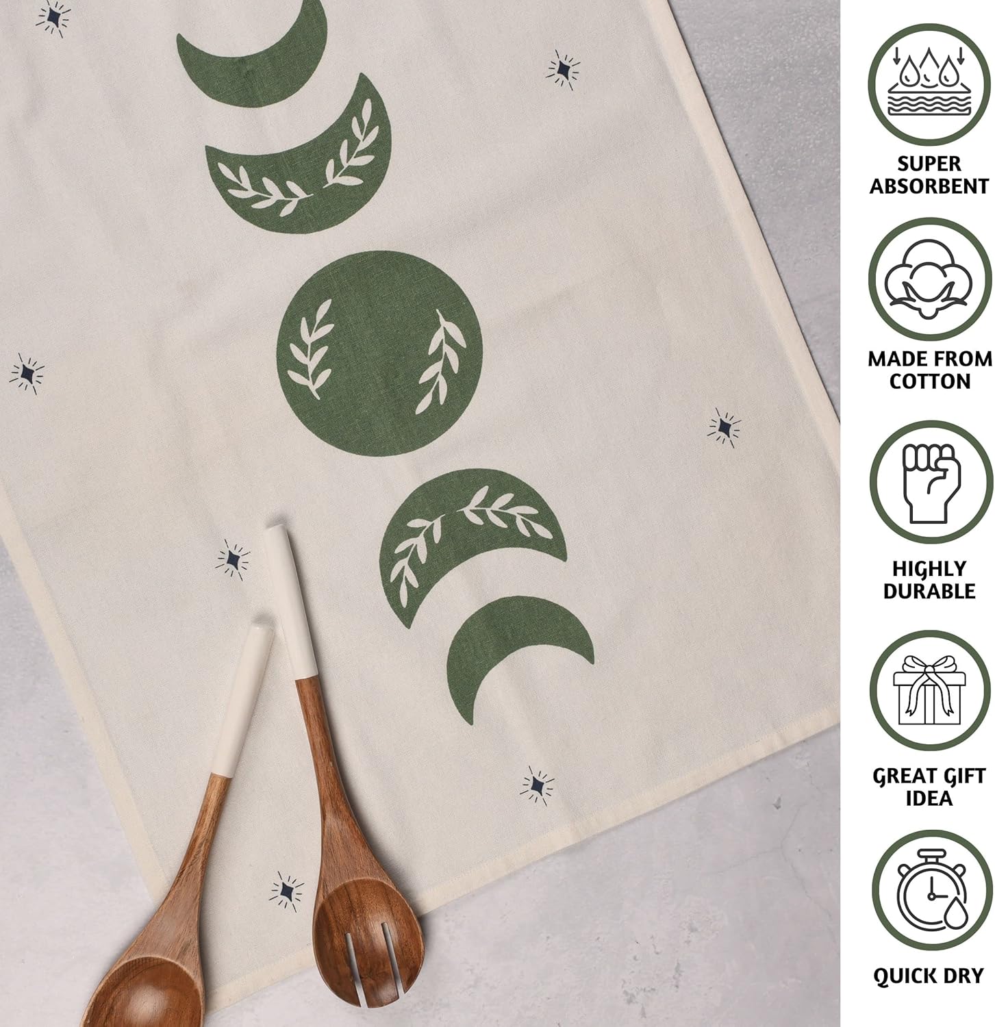 Folkulture Set of 3 Magical Kitchen Towel - 20" x 26"
