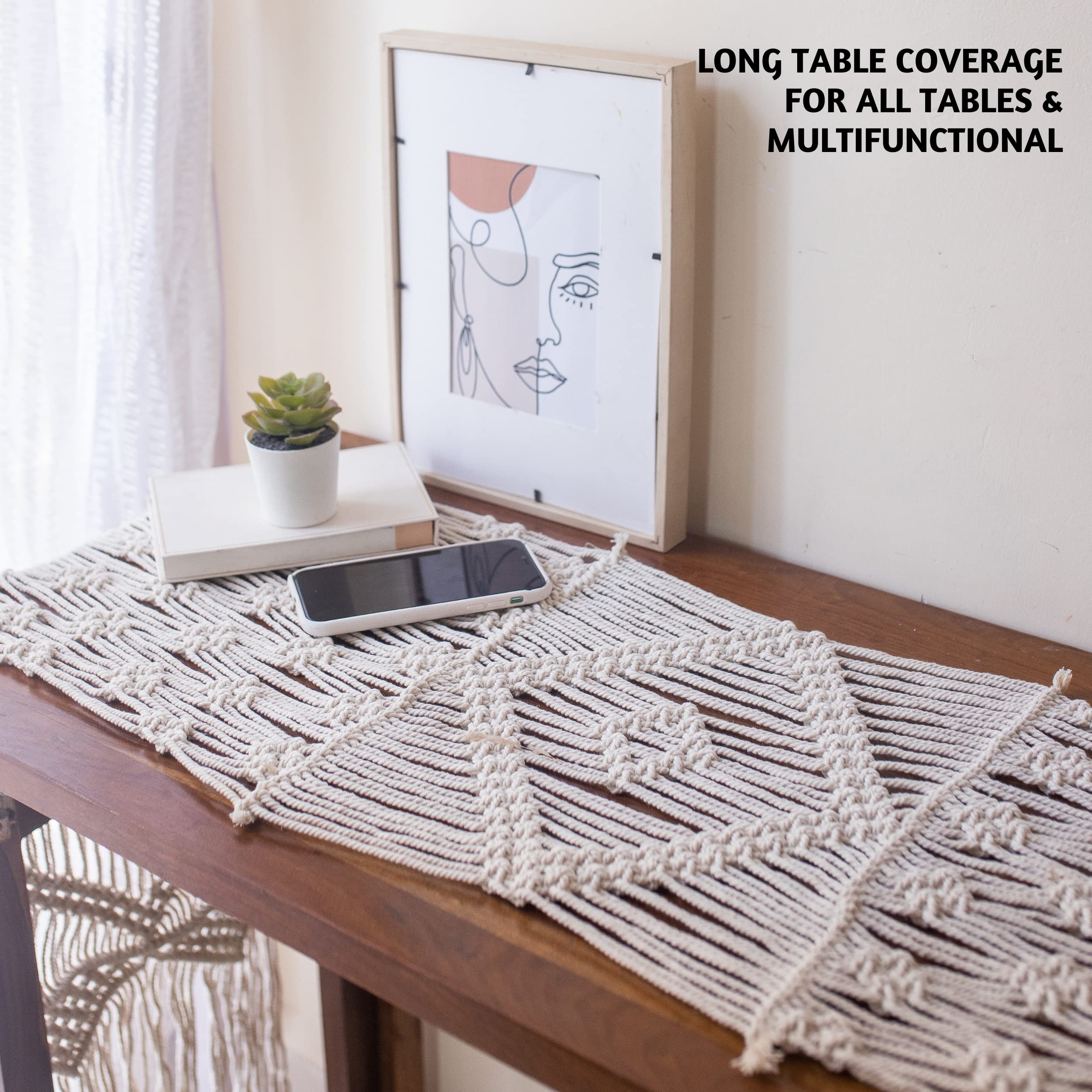 Folkulture Macrame Table Runner