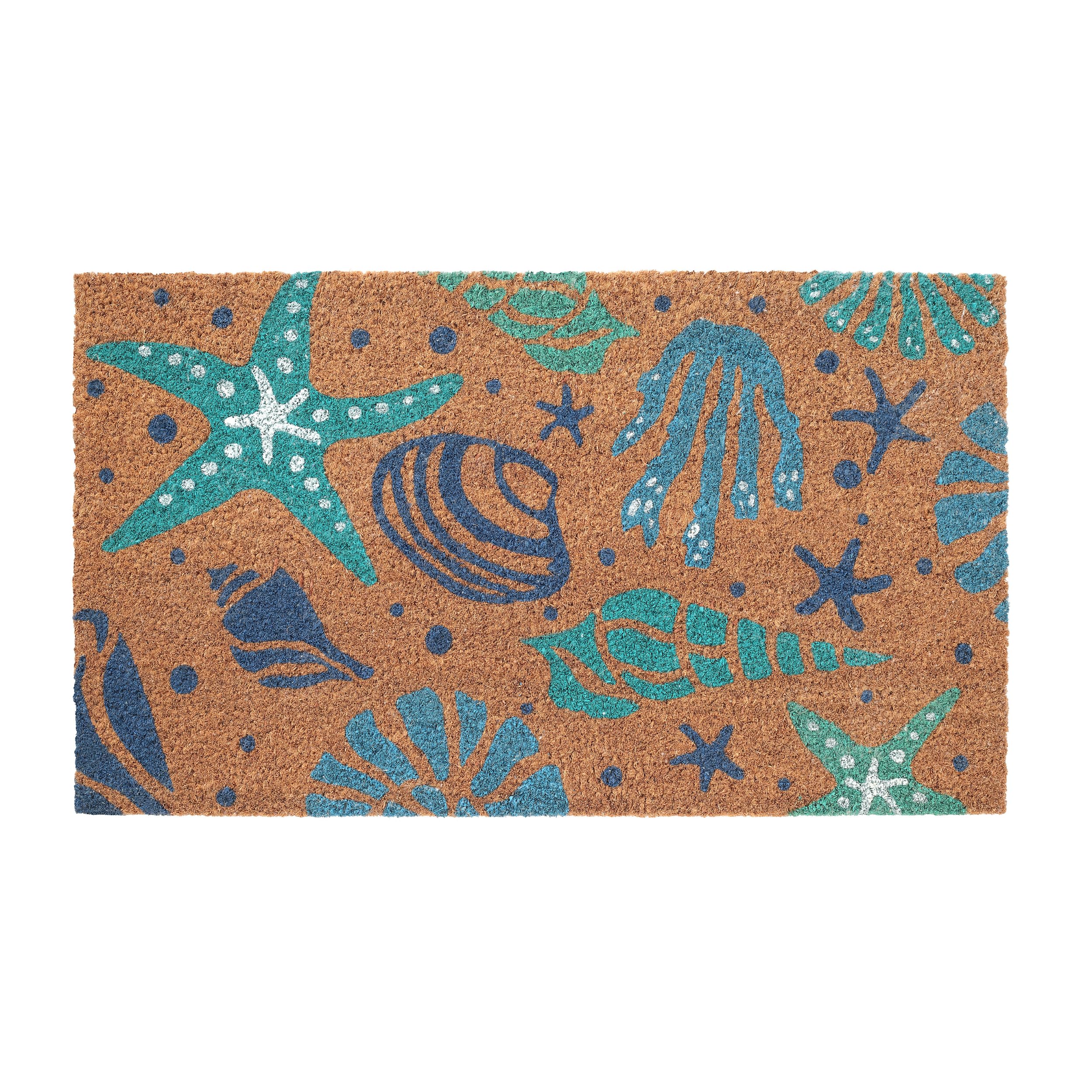 Folkulture Welcome Mats Outdoor | (16 X 28) Eco Friendly Doormats for Front Door Outdoor | Welcome Matt or Doormat for Home Entrance | Durable & Anti Slip Coir Door Mats or Rug | Summer Outdoor Decor