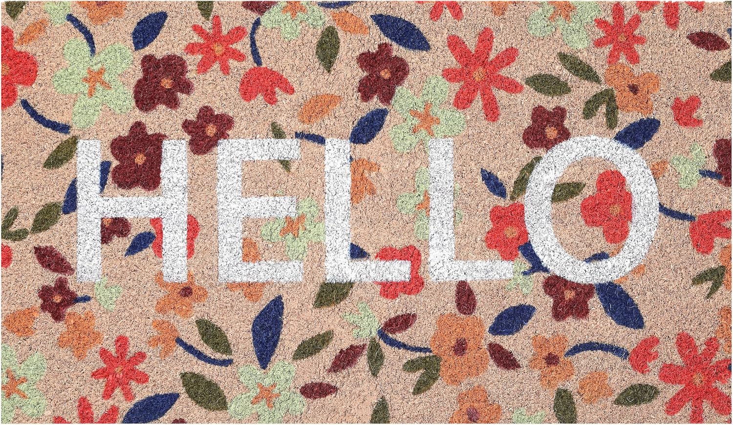 Folkulture Door Mat | (16 x 28) Welcome Matt or Doormat for Home Entrance | Durable & Anti Slip Coir Mats (Home)