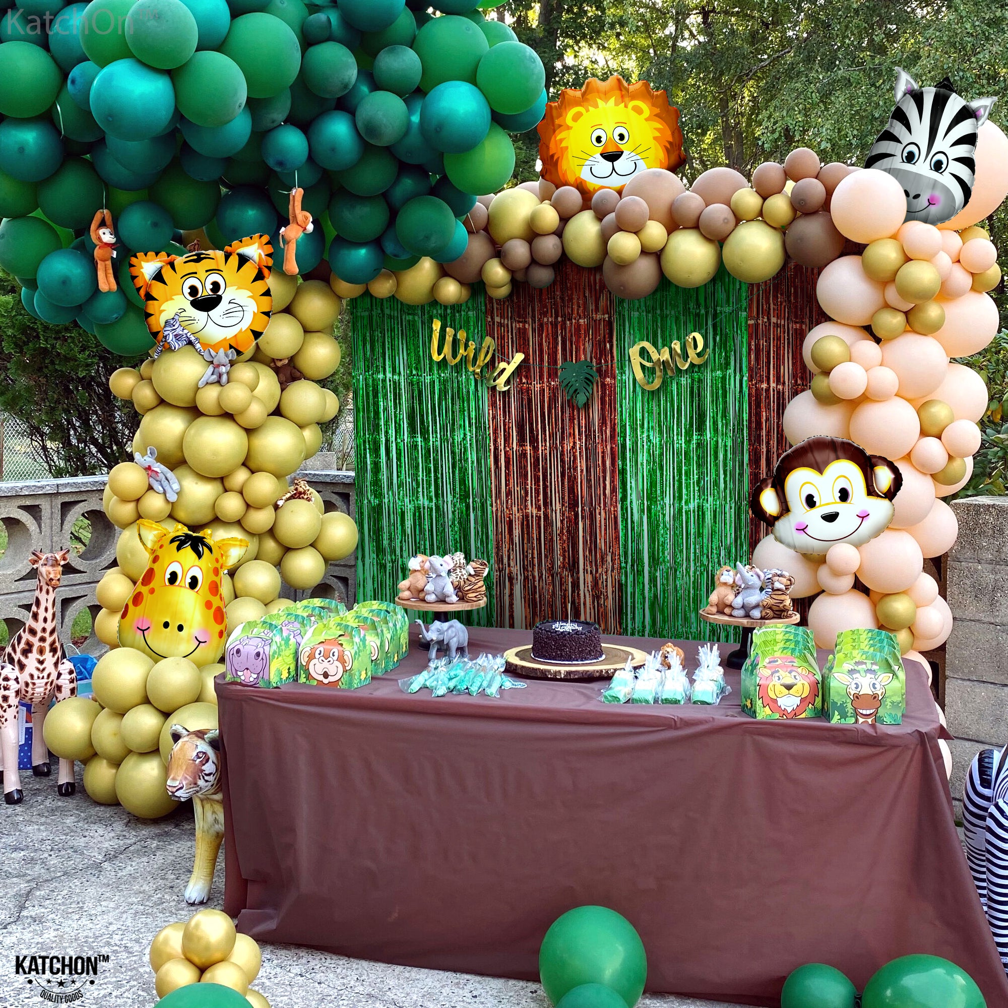 Football Balloon Arch Garland Kit Birthday Party Decorations, Green