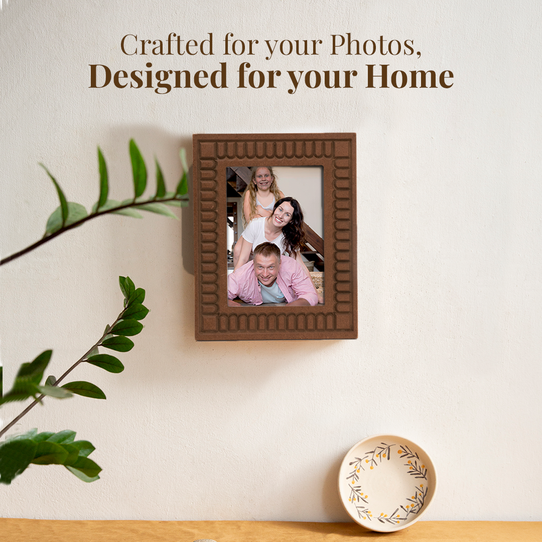 Folkulture Picture Frames 5" x 7" Wooden Picture Frame or Photo Frames for Wall or Poster Frame, Photo Wall Display Gifts for Women (Curvy Tales)