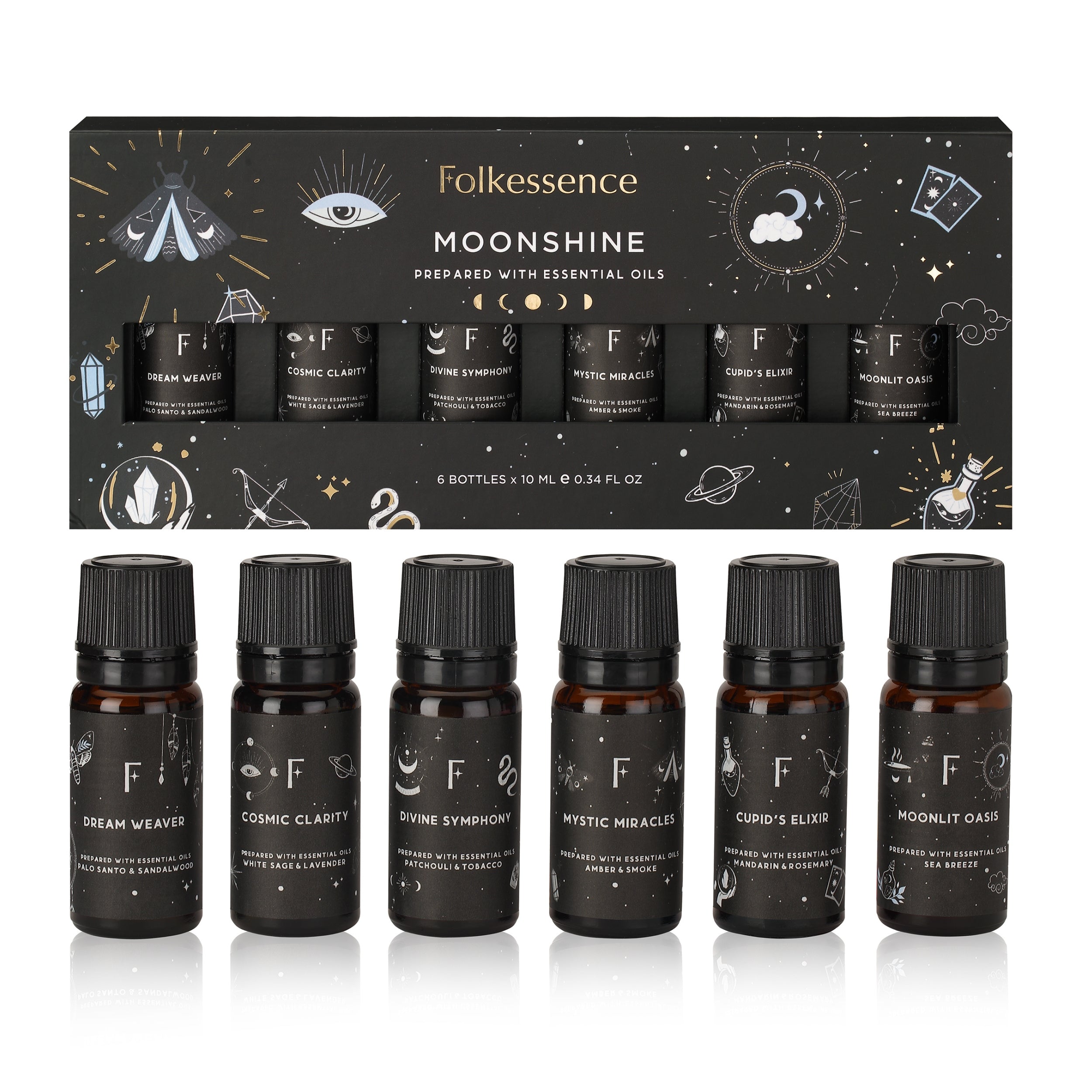 Moonstone Elixir Essential Oils - Set of 6 - Moonshine – Folkulture